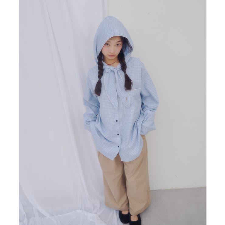 【Discoat】【umm】スカーフ風フードシャツ | PAL GROUP OUTLET | 詳細画像26 