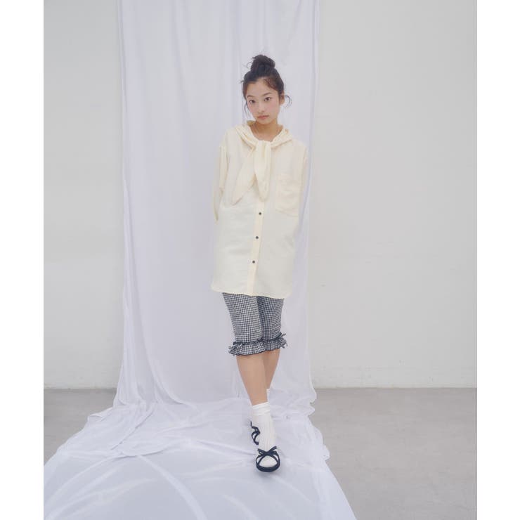 【Discoat】【umm】スカーフ風フードシャツ | PAL GROUP OUTLET | 詳細画像32 