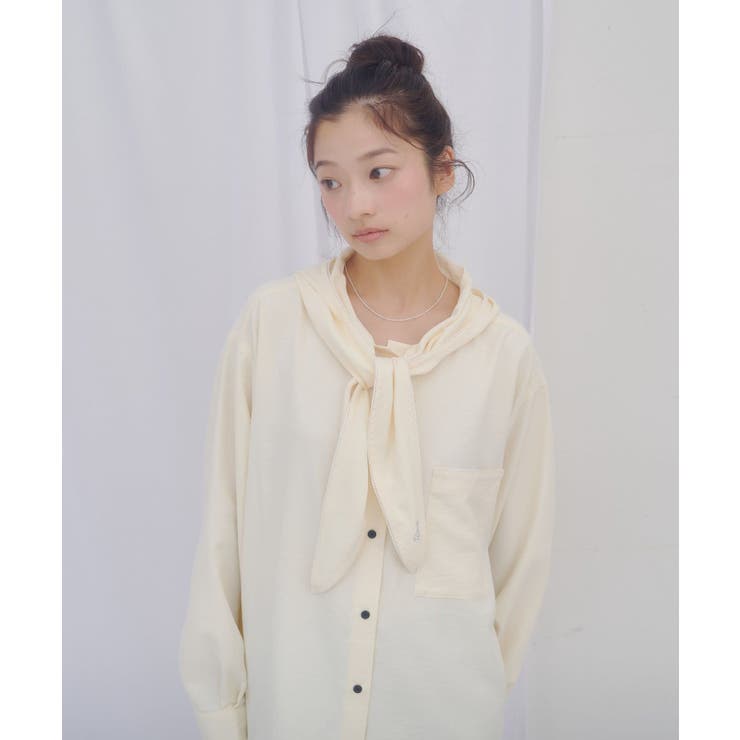 【Discoat】【umm】スカーフ風フードシャツ | PAL GROUP OUTLET | 詳細画像33 