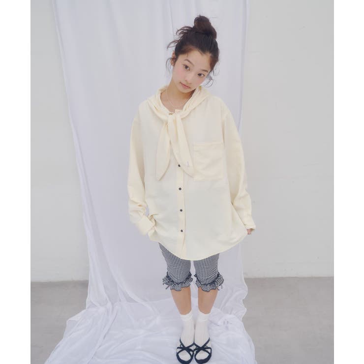 【Discoat】【umm】スカーフ風フードシャツ | PAL GROUP OUTLET | 詳細画像34 
