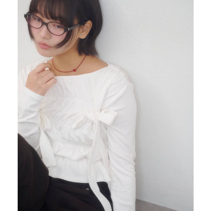 【Discoat】【umm】リボンシャーリングトップス | PAL GROUP OUTLET | 詳細画像19 