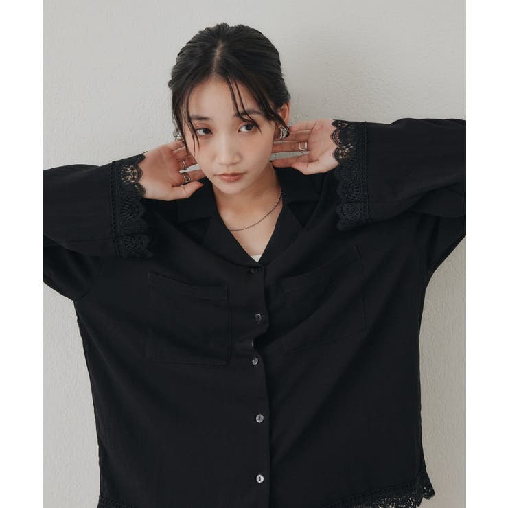 【Discoat】レース使い開襟長袖シャツ | PAL GROUP OUTLET | 詳細画像20 