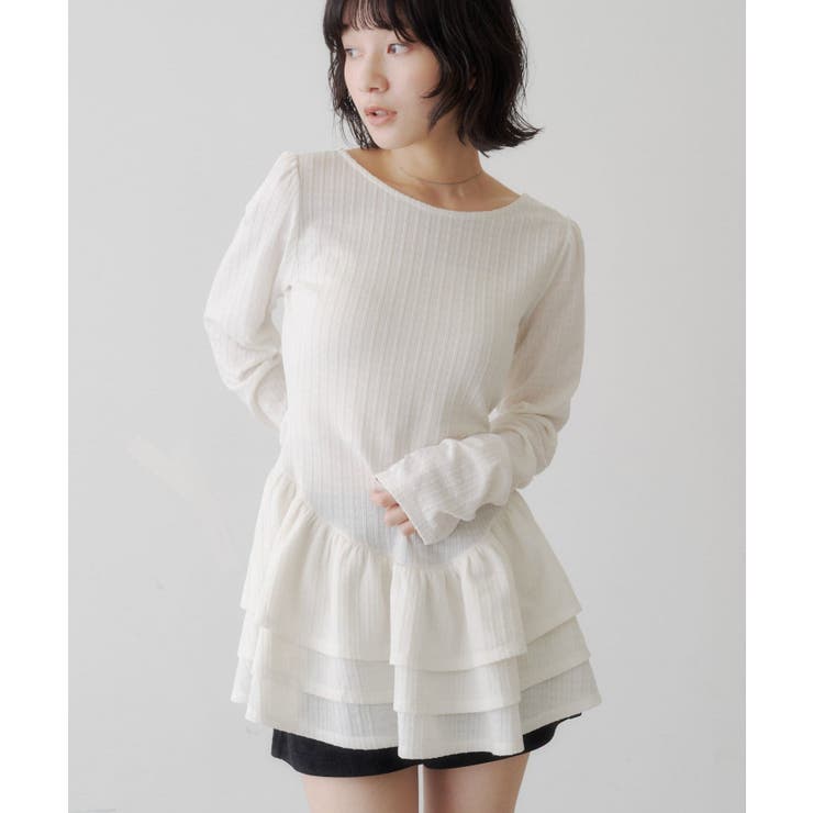 【Kastane】バレリーナペプラムミニワンピース | PAL GROUP OUTLET | 詳細画像1 