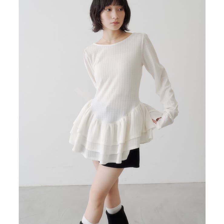 【Kastane】バレリーナペプラムミニワンピース | PAL GROUP OUTLET | 詳細画像4 