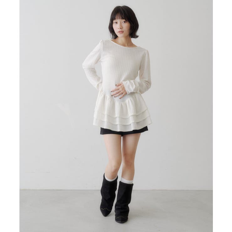 【Kastane】バレリーナペプラムミニワンピース | PAL GROUP OUTLET | 詳細画像5 