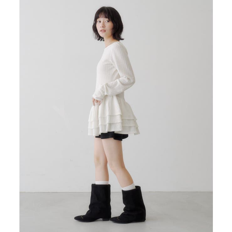 【Kastane】バレリーナペプラムミニワンピース | PAL GROUP OUTLET | 詳細画像6 