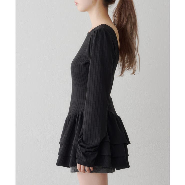 【Kastane】バレリーナペプラムミニワンピース | PAL GROUP OUTLET | 詳細画像19 