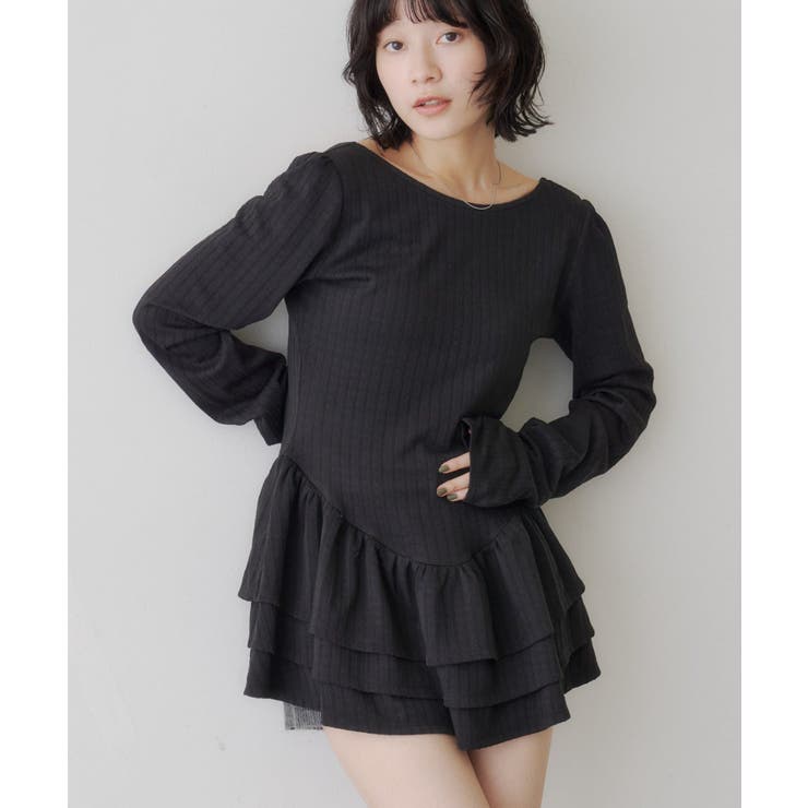 【Kastane】バレリーナペプラムミニワンピース | PAL GROUP OUTLET | 詳細画像7 