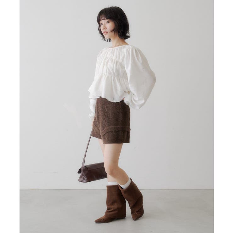 【Kastane】デニムレースパフブラウス | PAL GROUP OUTLET | 詳細画像9 