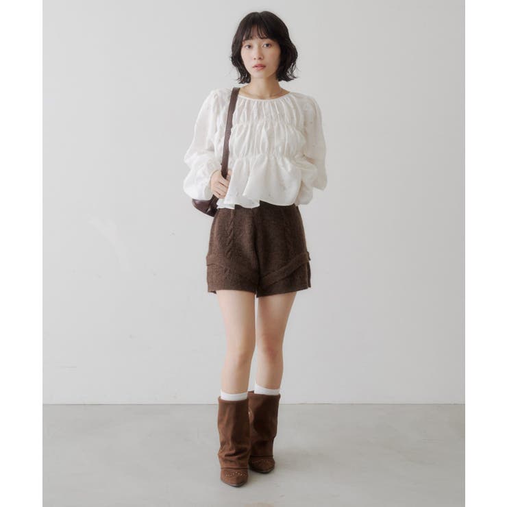 【Kastane】デニムレースパフブラウス | PAL GROUP OUTLET | 詳細画像8 