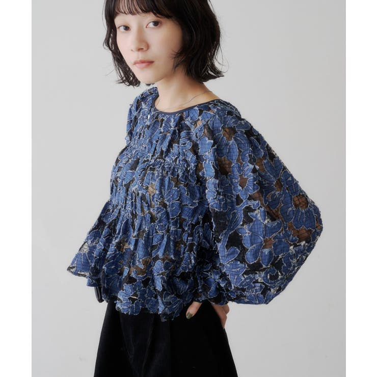 【Kastane】デニムレースパフブラウス | PAL GROUP OUTLET | 詳細画像10 