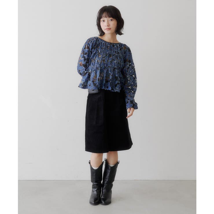 【Kastane】デニムレースパフブラウス | PAL GROUP OUTLET | 詳細画像13 