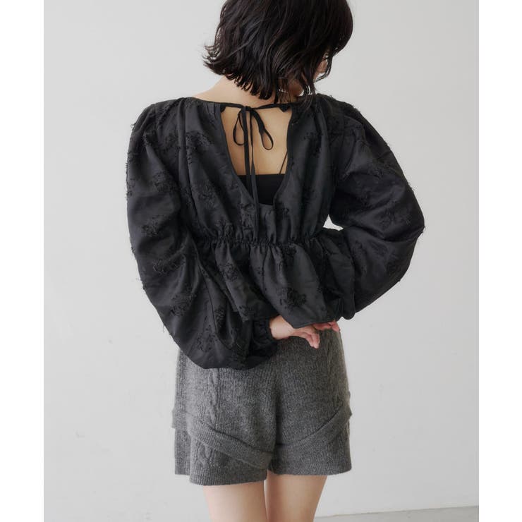 【Kastane】デニムレースパフブラウス | PAL GROUP OUTLET | 詳細画像24 