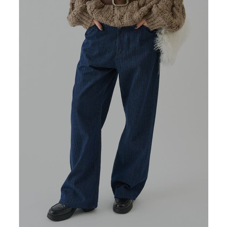 IDG | 【Kastane】STRIPE DENIM SLACKER PANTS | PAL GROUP OUTLET
