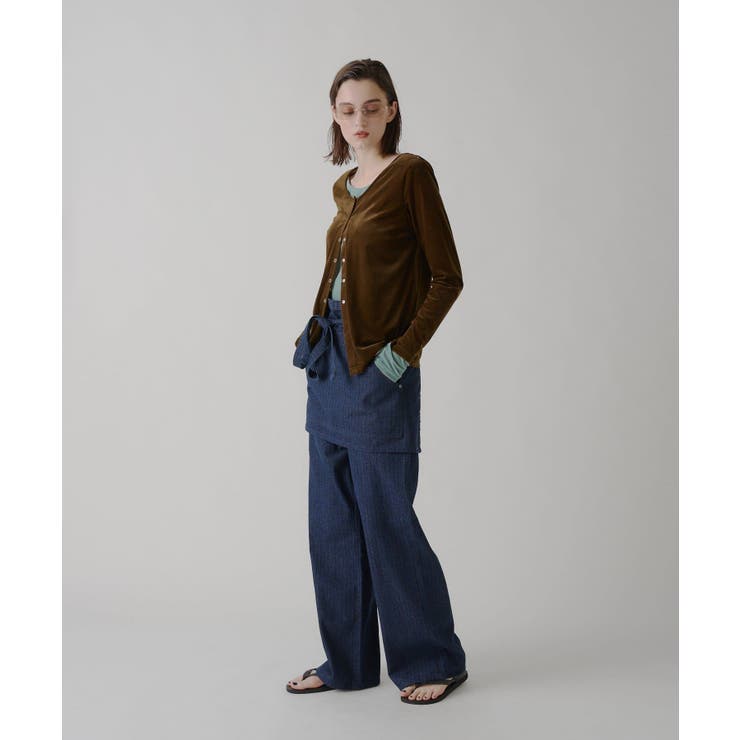 【Kastane】STRIPE DENIM SLACKER PANTS | PAL GROUP OUTLET | 詳細画像12 