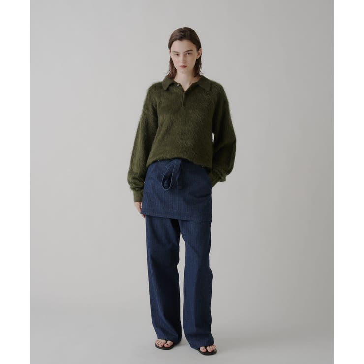 【Kastane】STRIPE DENIM SLACKER PANTS | PAL GROUP OUTLET | 詳細画像16 