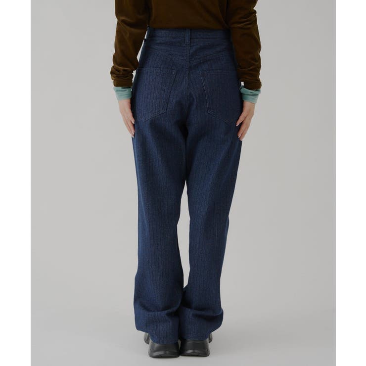 【Kastane】STRIPE DENIM SLACKER PANTS | PAL GROUP OUTLET | 詳細画像25 