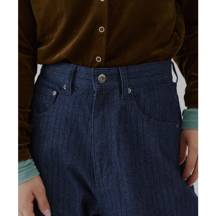 【Kastane】STRIPE DENIM SLACKER PANTS | PAL GROUP OUTLET | 詳細画像27 