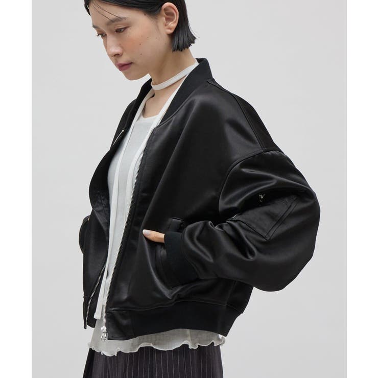 【Lui's】サテンボンディングダブルZIP MA-1 | PAL GROUP OUTLET | 詳細画像25 