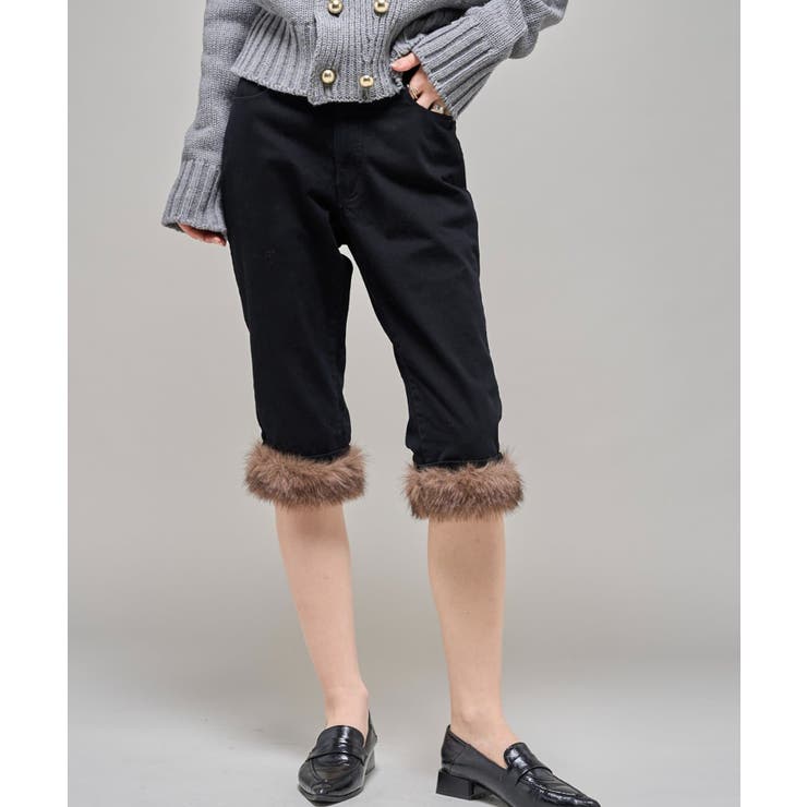 BLK/TWILL | 【WHO'S WHO gallery】2wayラギッドファーカプリ | PAL GROUP OUTLET