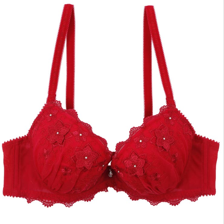 レッド | Passion Flowers ３/４カップブラ | palissee