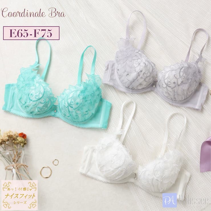 フェレナ　ハッピーブラ　 Lサイズ LANGELIQUE 3/4カップパテットブラ、グラマーサイズ、Dカップ、E
