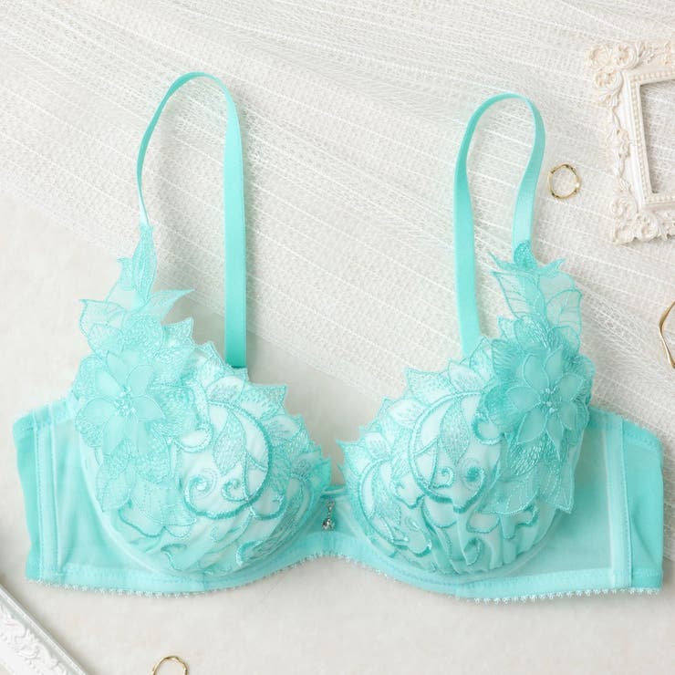 エメラルドグリーン | 【GHカップ】Luxury Lace  ３/４カップブラ | palissee