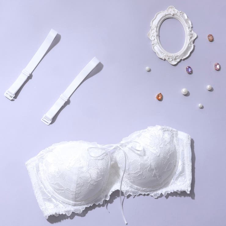 オフホワイト | 《脇高設計 2wayストラップレス》ブラ【E,Fカップ】 | palissee