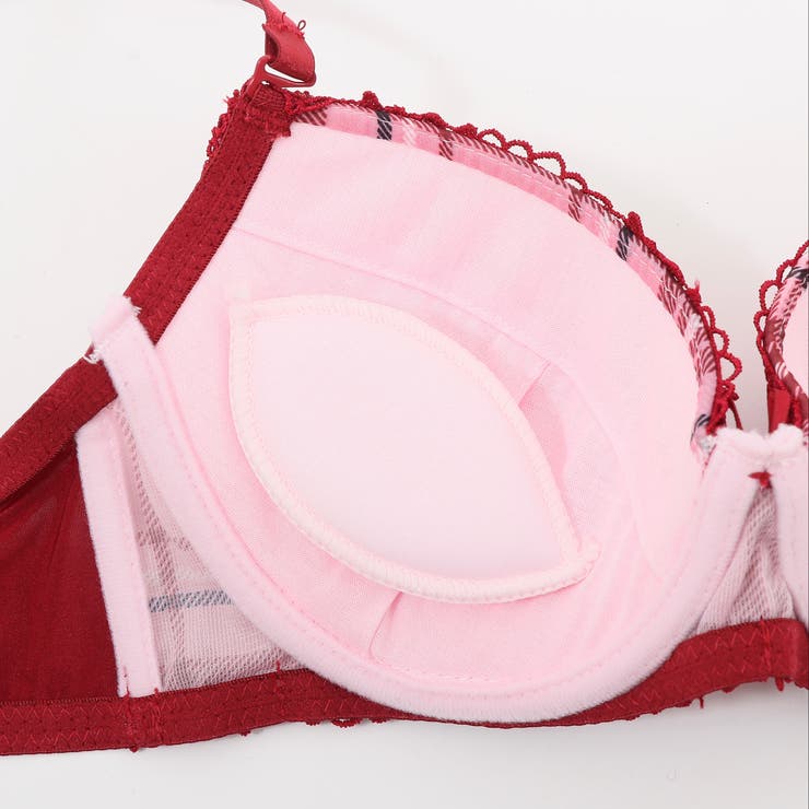 【GHカップ】タータンチェックプリント ３/４モールドカップブラ＆ショーツ | palissee | 詳細画像7 