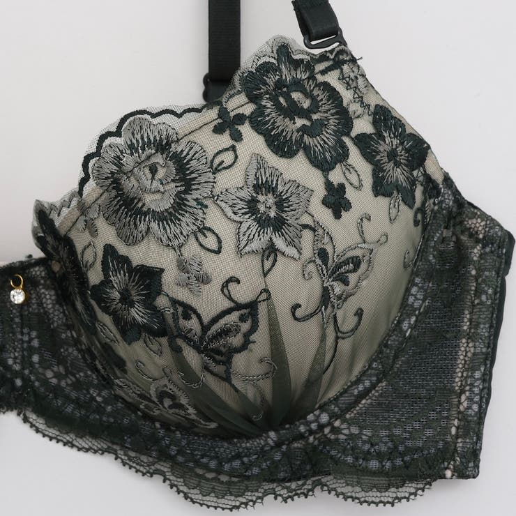 【EFカップ】パピヨンフルール ３/４モールドカップブラ＆ショーツ＋Tバック | palissee | 詳細画像8 