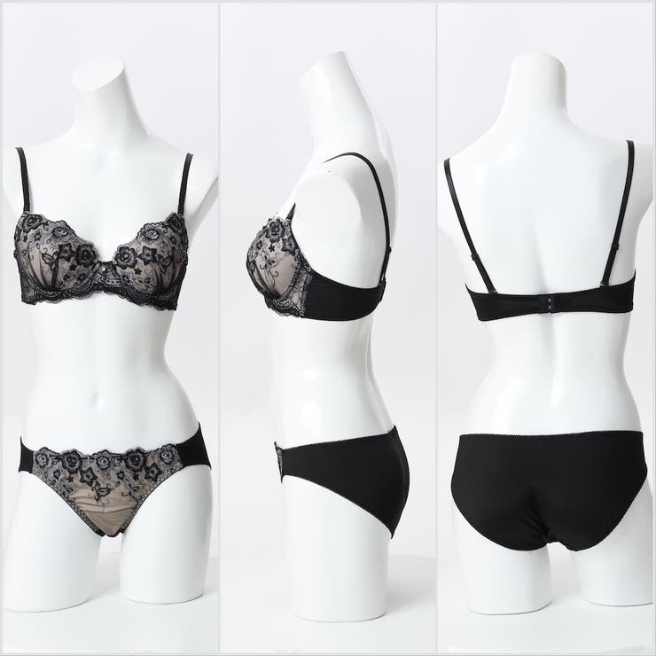 【EFカップ】パピヨンフルール ３/４モールドカップブラ＆ショーツ＋Tバック | palissee | 詳細画像3 