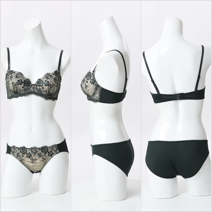 【EFカップ】パピヨンフルール ３/４モールドカップブラ＆ショーツ＋Tバック | palissee | 詳細画像5 