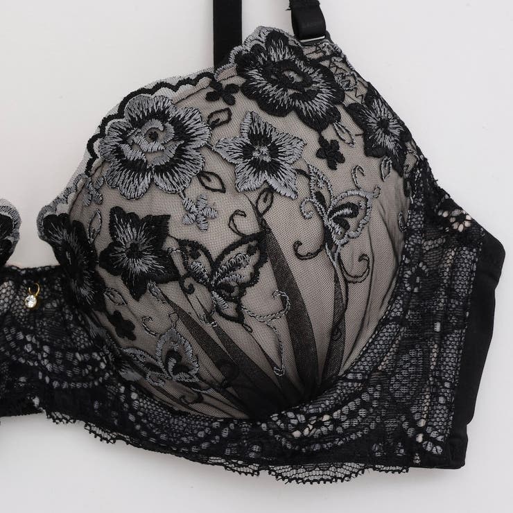 【EFカップ】パピヨンフルール ３/４モールドカップブラ＆ショーツ＋Tバック | palissee | 詳細画像7 