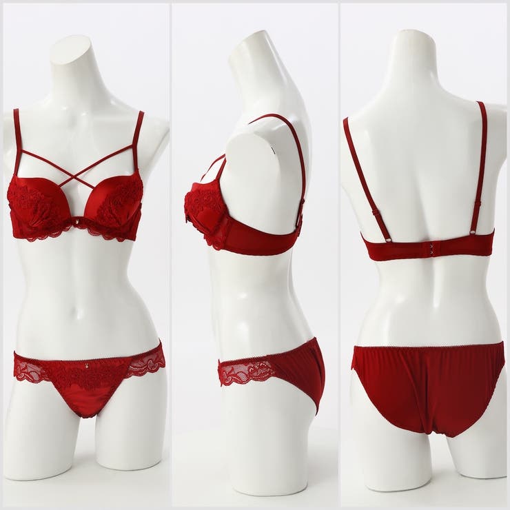 マカロニコードローズケミカル3/4モールドカップブラ＆ショーツ＋T