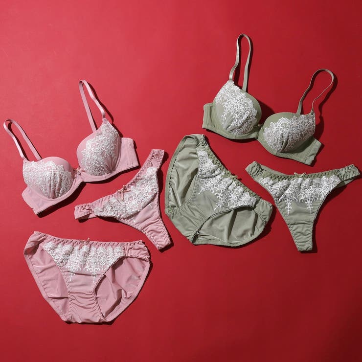 フェミニンアーチレース３/４モールドカップブラ＆ショーツ＋Tバック | palissee | 詳細画像13 