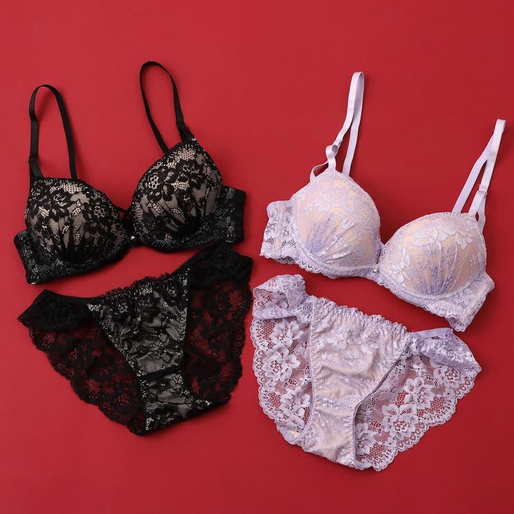 シアーレース３/４モールドカップブラ＆ショーツ | palissee | 詳細画像11 