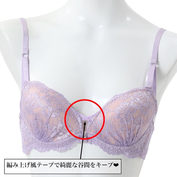 シアーレース３/４モールドカップブラ＆ショーツ | palissee | 詳細画像7 