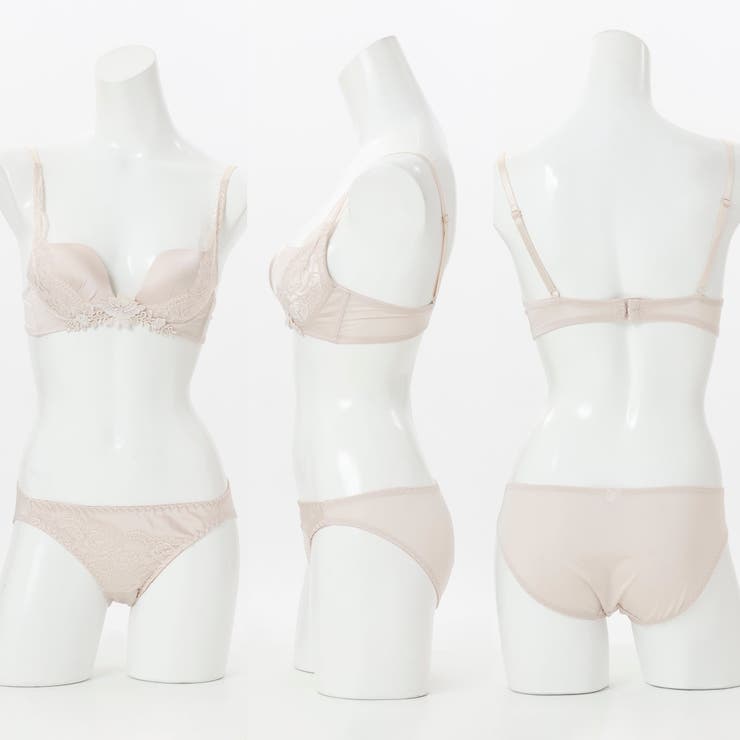 サテンケミカルローズ３/４モールドカップブラ＆ショーツ | palissee | 詳細画像2 