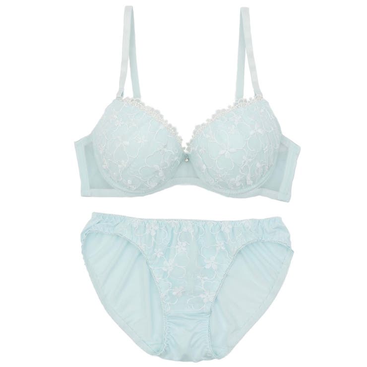 フラワーオーガンジー３/４モールドカップブラ＆ショーツ | palissee | 詳細画像10 