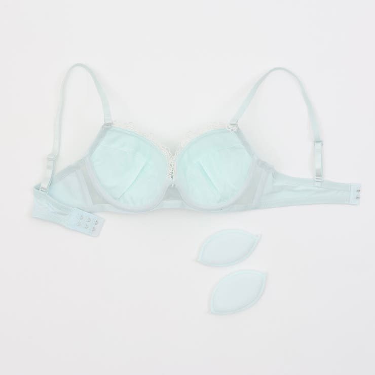 フラワーオーガンジー３/４モールドカップブラ＆ショーツ | palissee | 詳細画像7 