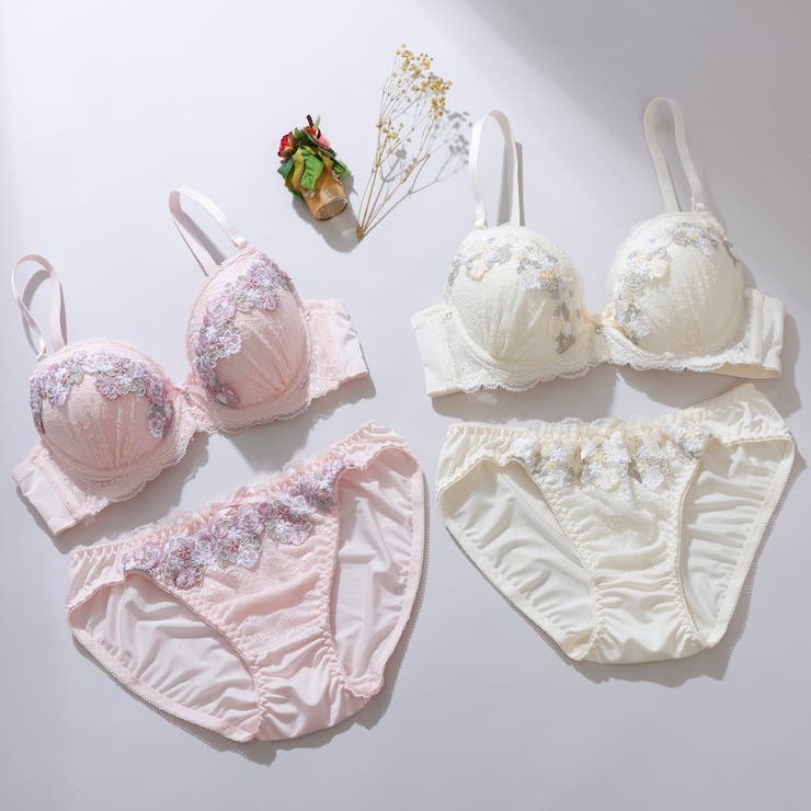 カームフラワー３/４モールドカップブラ＆ショーツ | palissee | 詳細画像12 