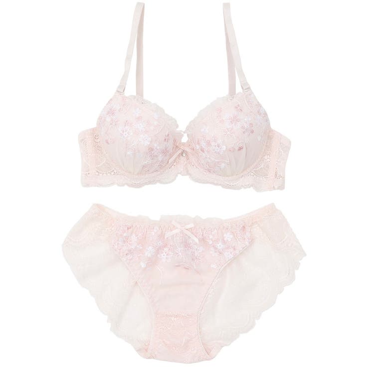 フラワーレース３/４モールドカップブラ＆ショーツ | palissee | 詳細画像10 