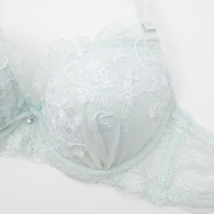 フラワーレース３/４モールドカップブラ＆ショーツ | palissee | 詳細画像5 