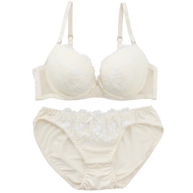 ガーリーハートレース３/４モールドカップブラ＆ショーツ  | palissee | 詳細画像9 