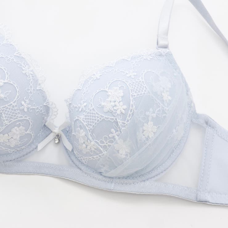 ガーリーハートレース３/４モールドカップブラ＆ショーツ  | palissee | 詳細画像5 