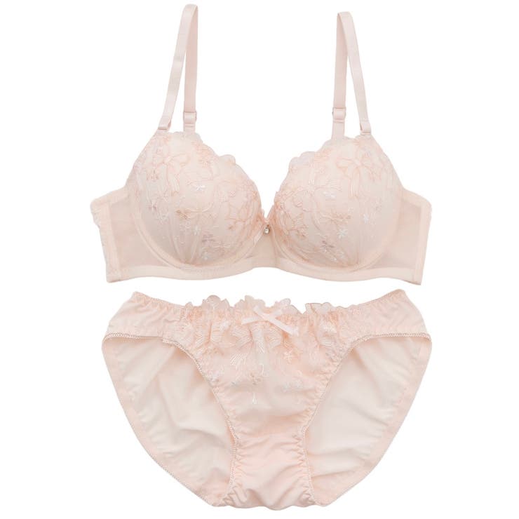 ガーリーリボンレース３/４モールドカップブラ＆ショーツ  | palissee | 詳細画像10 