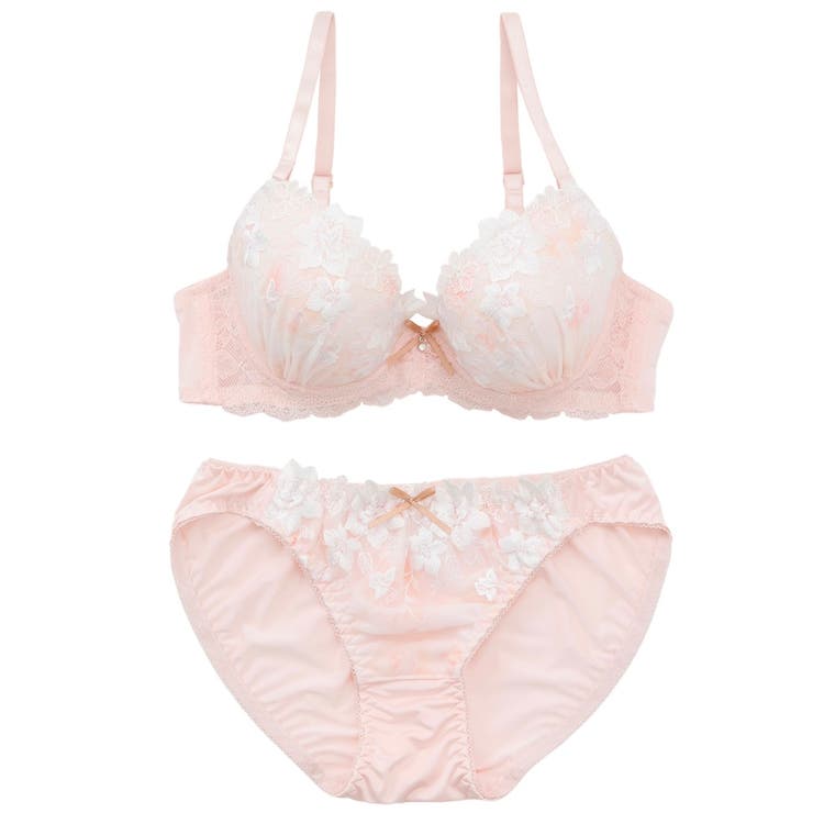 フェミニンフラワープリント３/４モールドカップブラ＆ショーツ | palissee | 詳細画像10 