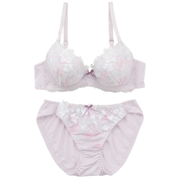 フェミニンフラワープリント３/４モールドカップブラ＆ショーツ | palissee | 詳細画像11 