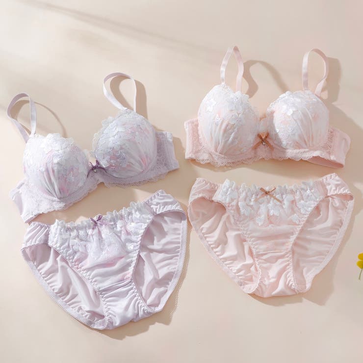 フェミニンフラワープリント３/４モールドカップブラ＆ショーツ | palissee | 詳細画像12 