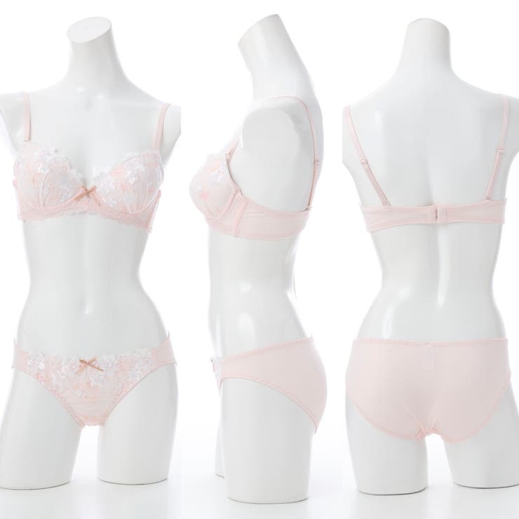 【EFカップ】フェミニンフラワープリント３/４モールドカップブラ＆ショーツ | palissee | 詳細画像4 